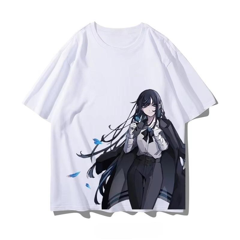 

Футболка з коротким рукавом з персонажем співачки Ado Чоловіча Жіноча Осінь Чиста Бавовна Альбом Ravings Той Самий Біль Одяг Зручний Каваї 4XL