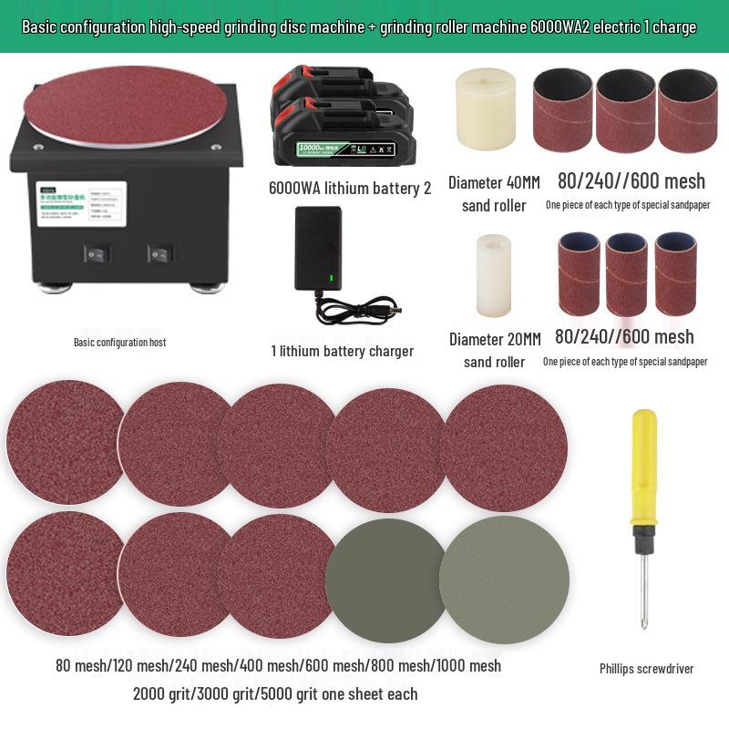 Electric Mini Belt Sander with Lithium Battery – High-Speed Knife Sharpener & Edging Tool for Home DIY