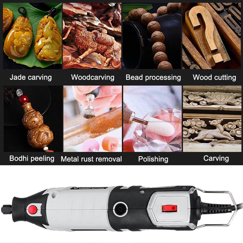 8000 U/min 180 W 220 V Mini Tragbare Elektrische Bohrmaschine Rotationswerkzeug Schleifen Handwerkzeug Polieren mit 40 Stück Zubehör