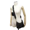 Used 11569 Re-Edition 2005 Re-Nylon Polka Dot Bag 1BH204 7921 Sequin Chain Triangle Logo Black Women's from Japan