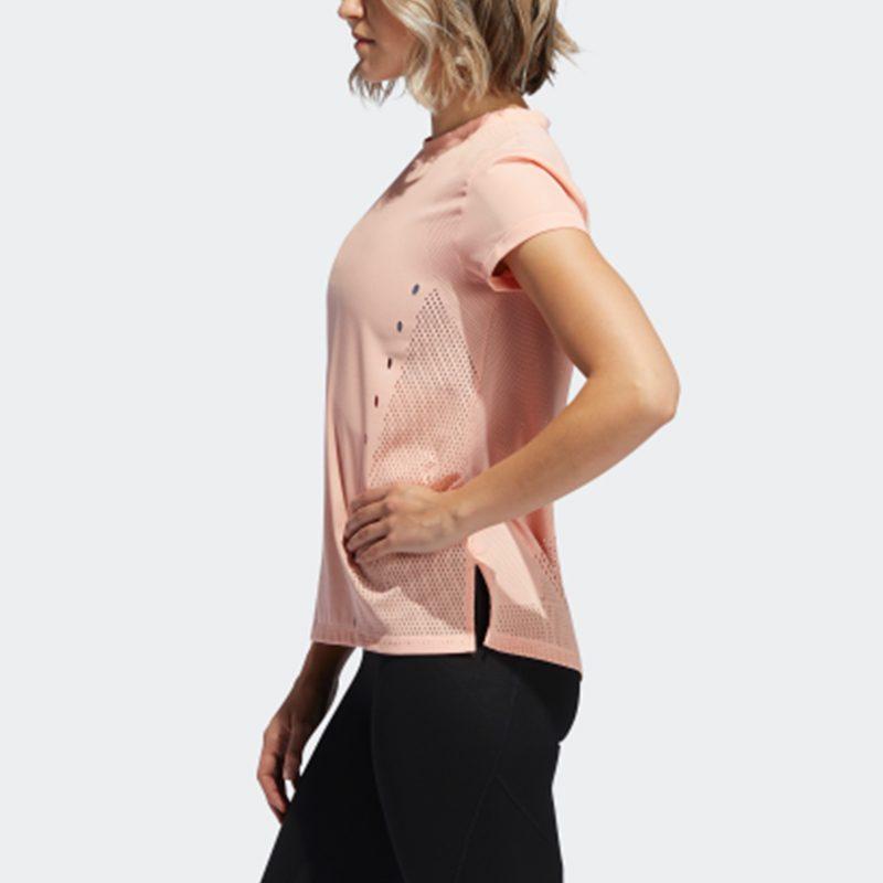Adidas T Shirts Women's Glossy Powder Crew Neck Moderate Other EA3342