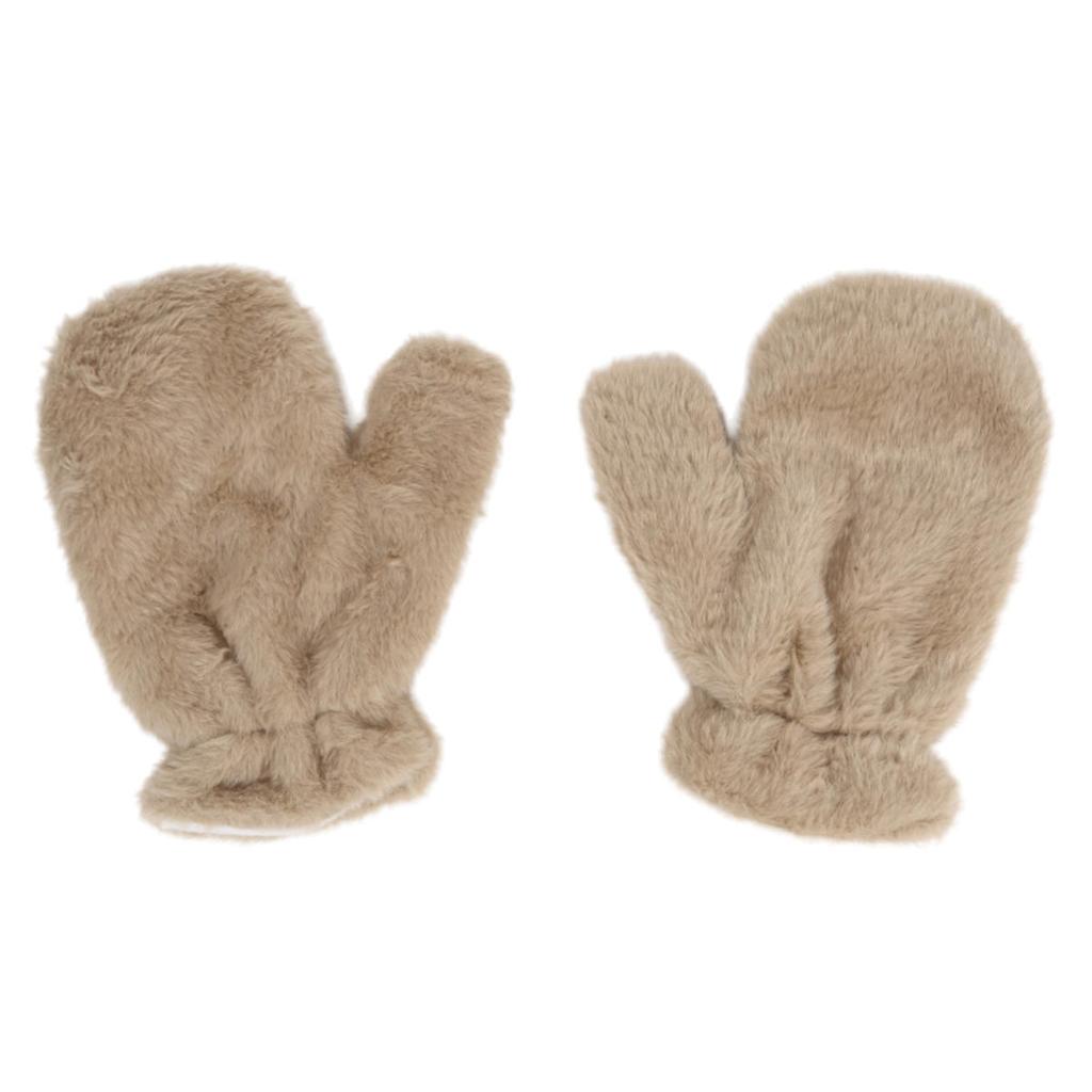 Winter Plush Gloves Thicken Soft Fluffy All Fingers Gloves Cute Windproof Warmer Mittens Women Solid Color Keep Warm Mittens