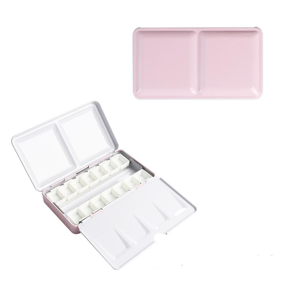 Empty Watercolor Storage Half Pans Watercolor Paint Box Multi-function Painting Box  Student