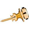 Fender Strap Pins Gold 2.5 Inches X 2.5 Inches X 1 Inch