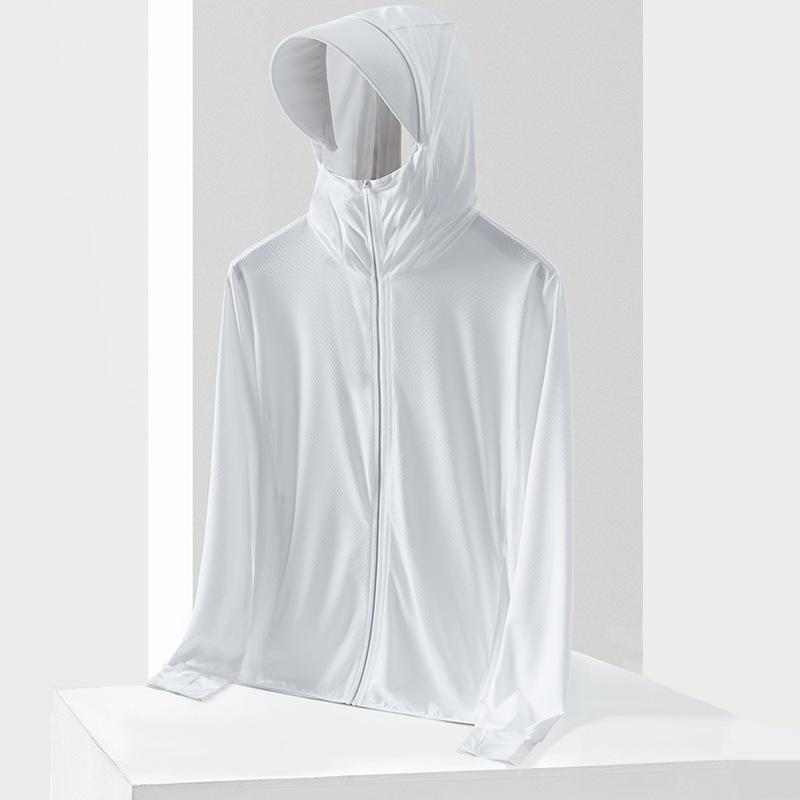 2024 Men's Summer Anti-UV Ice Silk Breathable Sun Protection Jacket for Outdoor Fishing