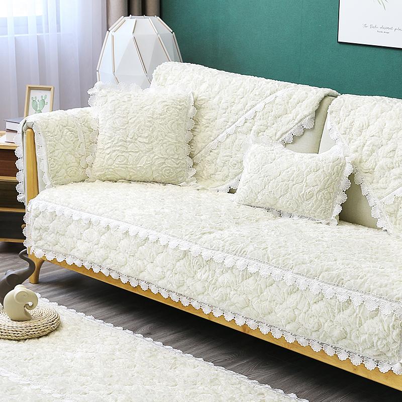 

Плюшевый чехол для дивана, чехол для дивана, наволочка, сплошной цвет, нескользящая толстая подушка, европейский заказ 70x70