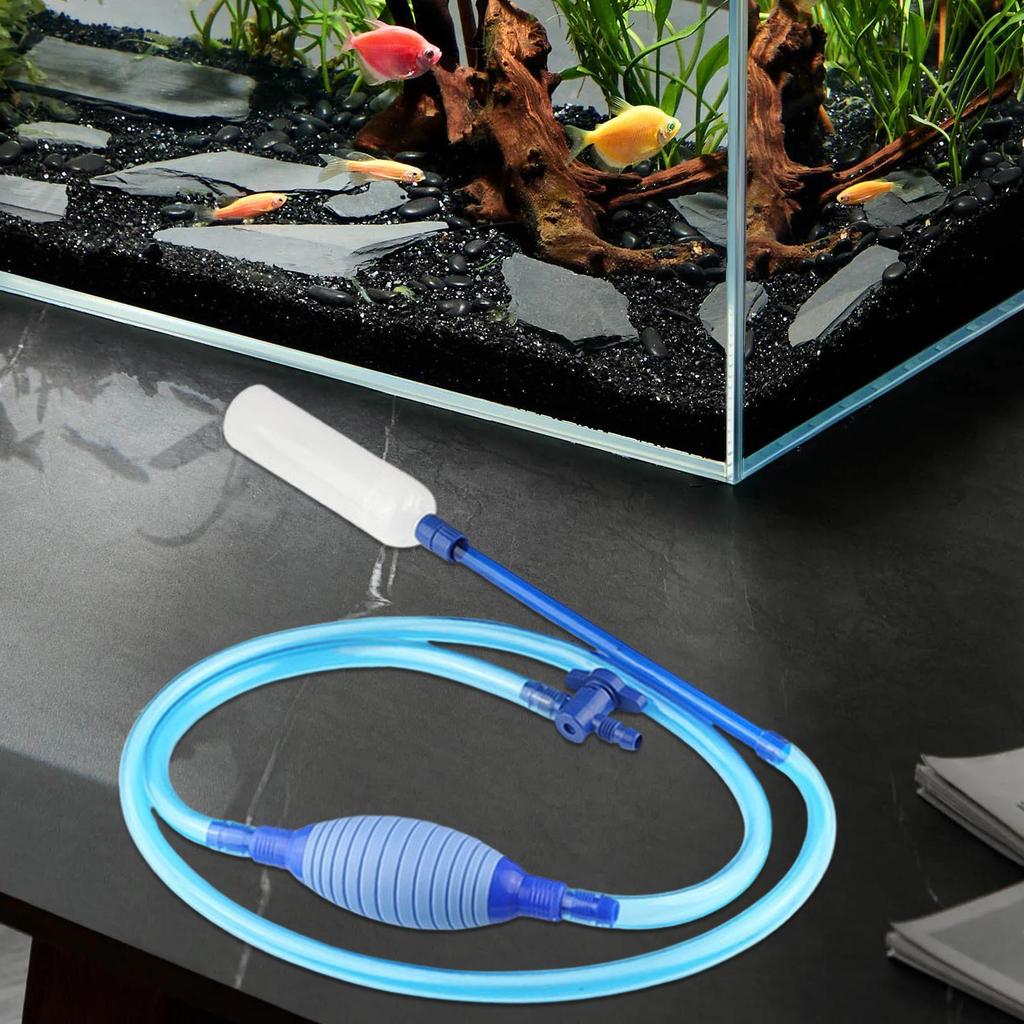 Aquarium Manual Water Changer Fish Tank Air Pump Cleaning Tools Handheld Aquarium Cleaner Vacuum Siphon Pump