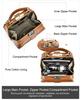 Full-Grain Lambskin Leather Crossbody Handbag with High-End Metal Lock for Women