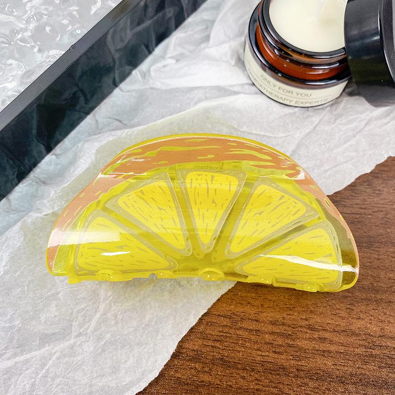 Pinza para el pelo de fresa de acetato Serie de frutas de personalidad Pinza Pinza para el pelo de sandía Accesorios para el pelo Pinzas de cereza Pinzas para el pelo de mujer