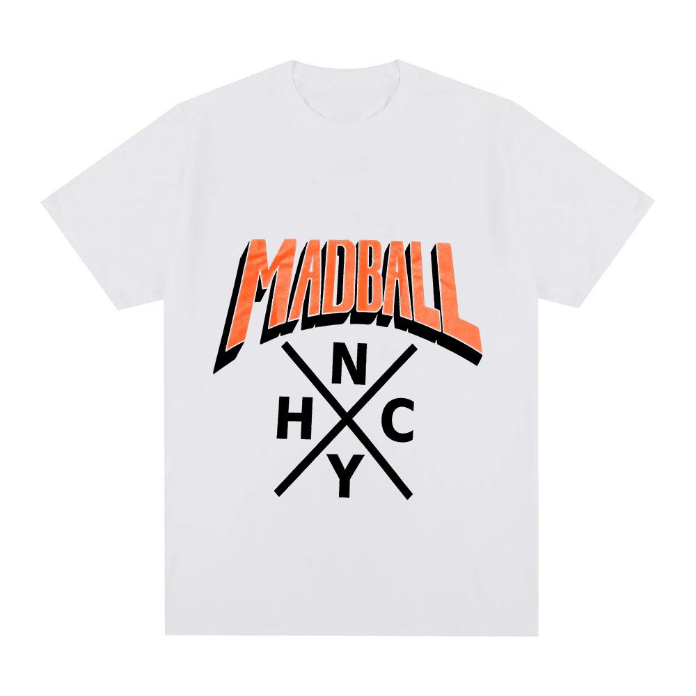 100% Cotton Madball T-shirt Band Tour Graphic Print Tees Streetwear Fashion Women Men Casual O-Neck Adult Tops Summer XS-XXL