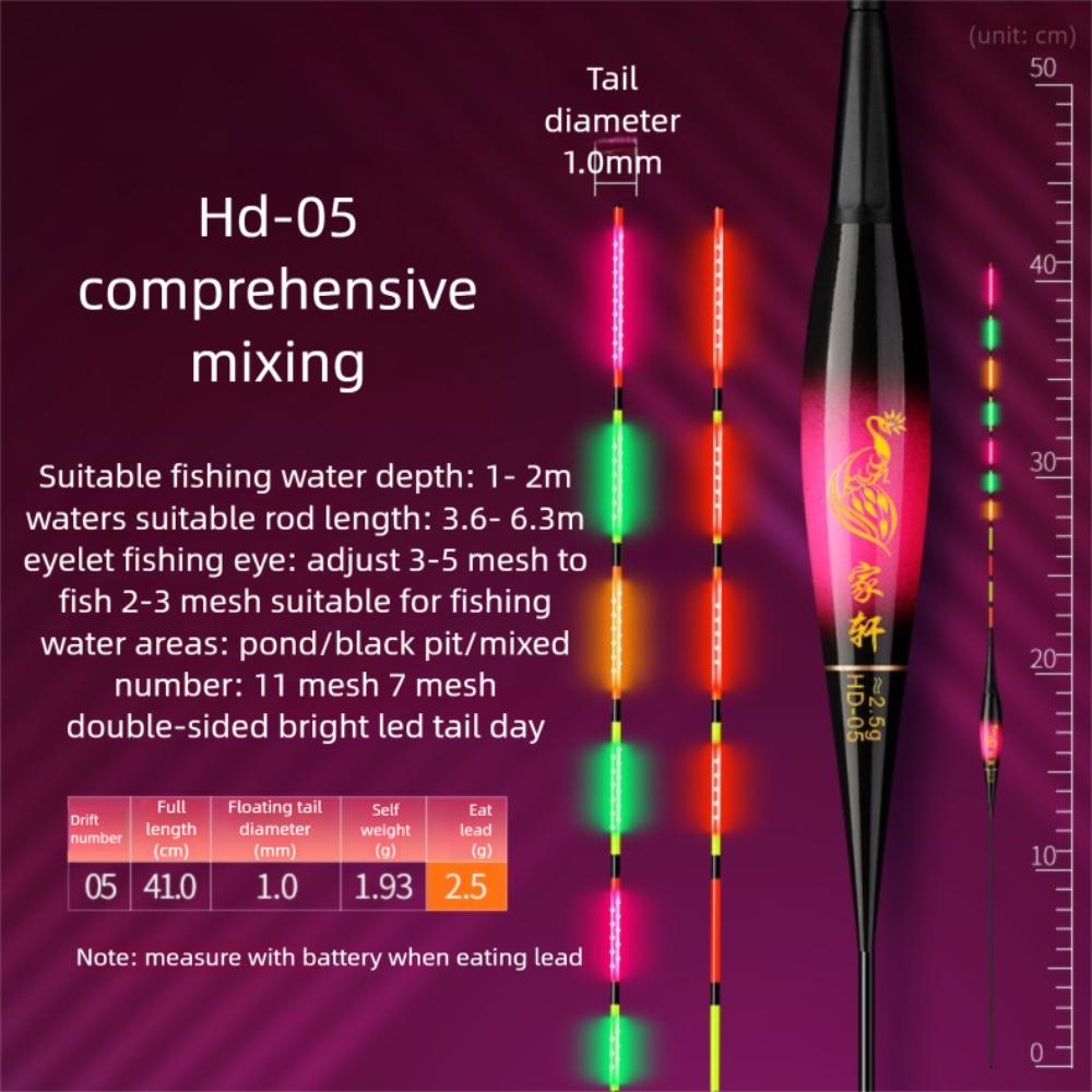 Slip Drift Tube Electronic Fishing Float Indicator Fishing Bobbers  Night Fishing