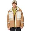 Li Ning Sports Lifestyle Series Logo Zip-Up Hooded Down Jacket Unisex Outerwear Brown AYMS057-4