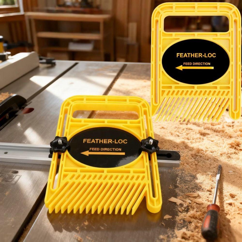 Durable Construction Extended Feather Loc Board Miter Gauge Slot Engraving Operations