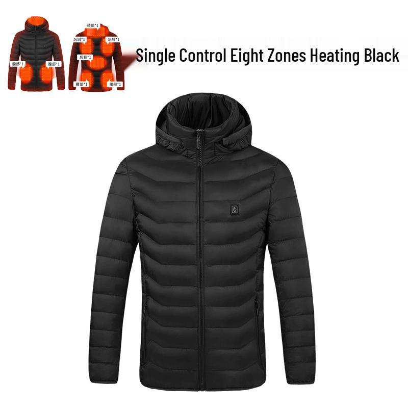 Men's Smart USB-Heated Winter Jacket with 21-Zone Temperature Control
