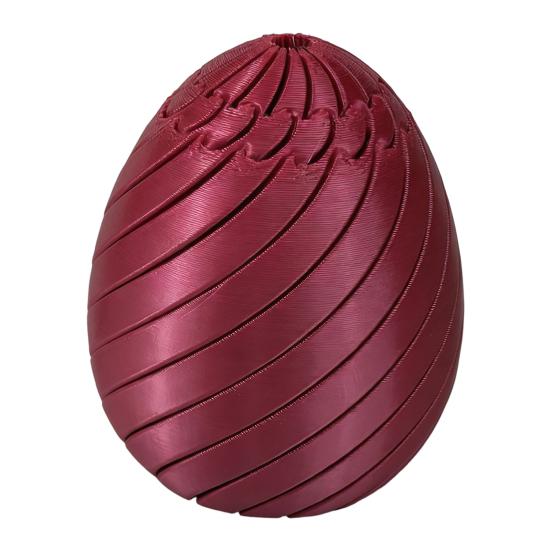 Huevo Giratorio Divertido Huevo de Pascua Espiral Impreso en 3D Figura Juguete Giratorio para Adultos Alivio del Estrés y la Ansiedad