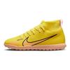 Nike JR Superfly 9 Academy TF Kids Football Boots Comfortable Non-slip Cushioned Durable Mid-top Kids Sneakers Yellow Pink DJ5954-780