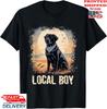 Gebleicht Lokaler Junge Lustiger Hund Schwarzer Labrador Jagdhund T-Shirt, Unisex Tee Unisex T-Shirt
