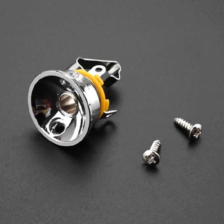 6.35mm Plug Electrosocket Jack Electric Guitar Parts Guitar Socket Jack Plate