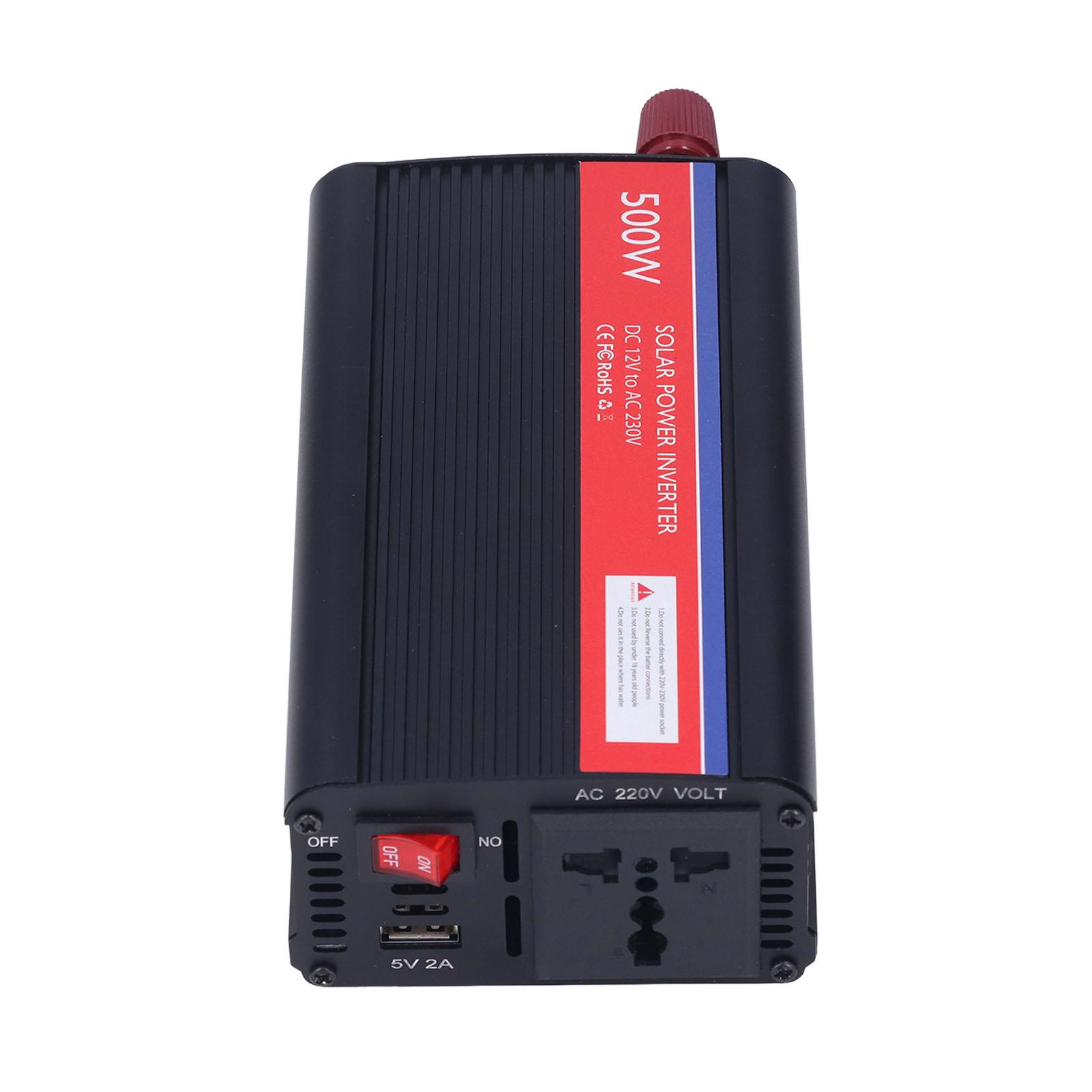 

12V Input 230V AC Output 500W Converter Safe for Car Appliance