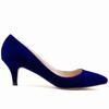Décolleté da Donna Primavera Autunno Tacco Basso Alto 5cm Tinta Unita Traspiranti Punta Appuntita Suola Antiscivolo Soletta in Lattice Scarpe da Lavoro Matrimonio