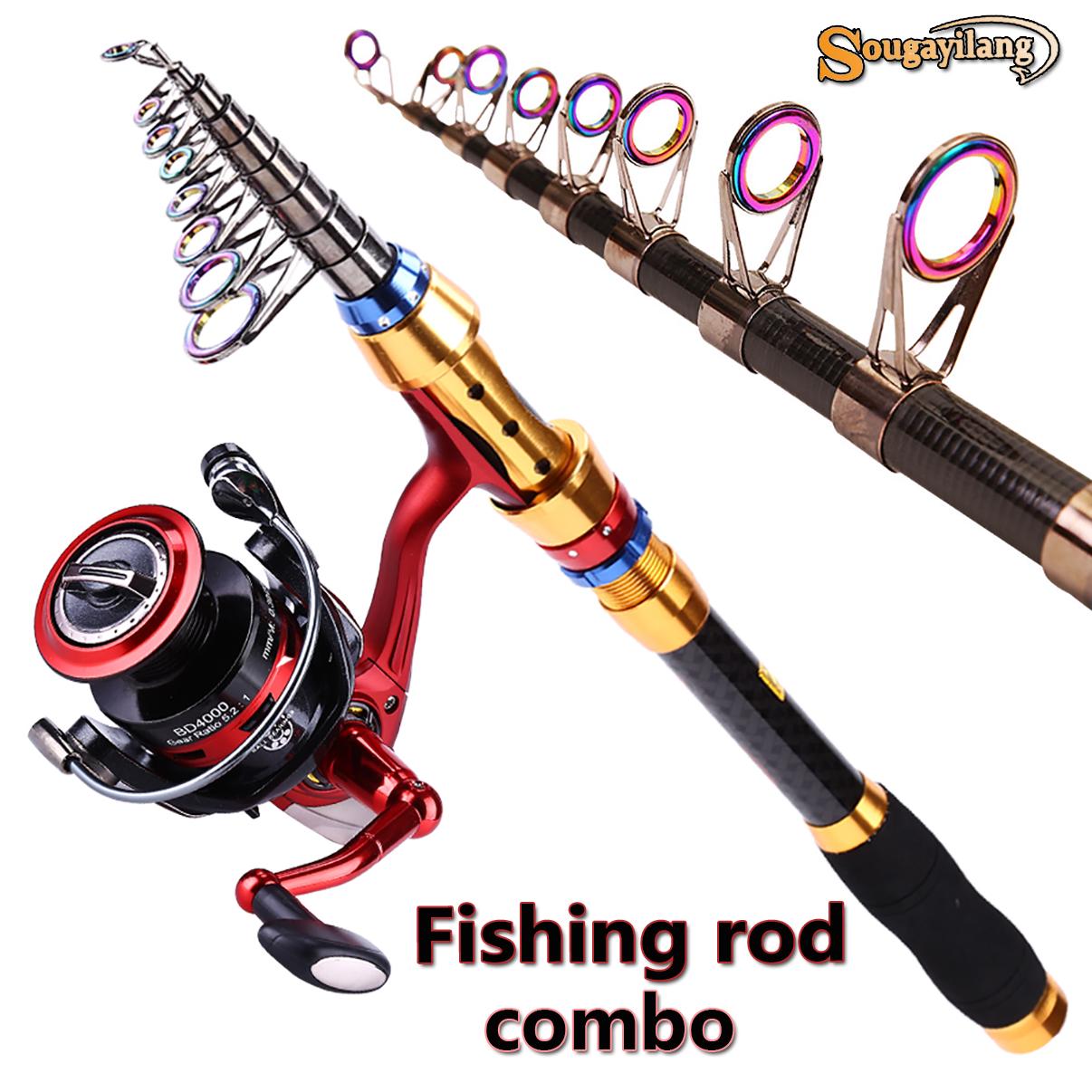 

Спиннинговая удочка и высокоскоростная гладкая спиннинговая катушка из углеродного волокна, комбинированная удочка для рыбалки на открытом воздухе 1.8mRod&2000Reel