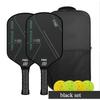 T700 Carbon Fiber Pickleball Paddle Set Shock Absorbent Free Bag & Balls Great for Park Community Pickleball Games