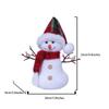 Cute Plush Snowman Doll Toy Sitting Merry Christmas Decorations  Home Decoration