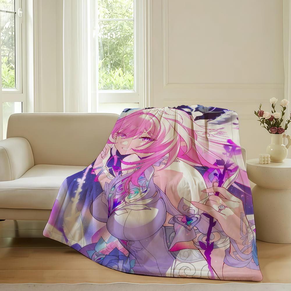 Game Honkai Star Rail Cyrene Blanket For Sofa Office Bed Plane Travel Sleep Read Relax Camping Soft And Warm