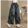 DIMANAF Plus Size Autumn 2025 Jeans New Long Pants Women Loose Denim Trousers Big Size Casual Floral Print