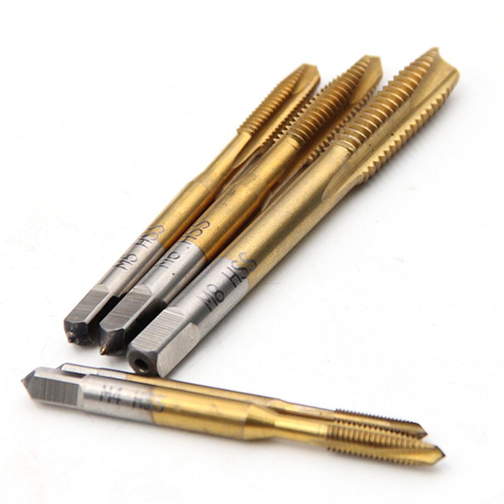5pc High-speed Steel Screw Tip Machine with M3-M8 Through Hole Tapping and Internal Thread Tapping Tool