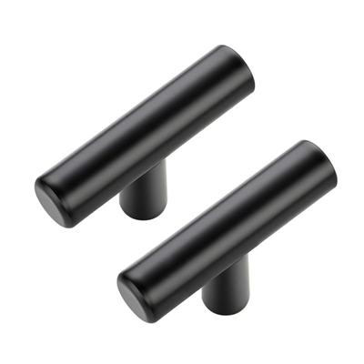 1Pc Black Handles For Cabinet And Drawer Stainless Steel Wardrobe Handles Kitchen Cabinet Pulls Drawer Knobs