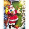 DIY Santa Claus 5D Diamond Painting Full Round Drill Snowman Mosaic Diamond Embroidery Cross Stitch Home Decor Christmas Gift