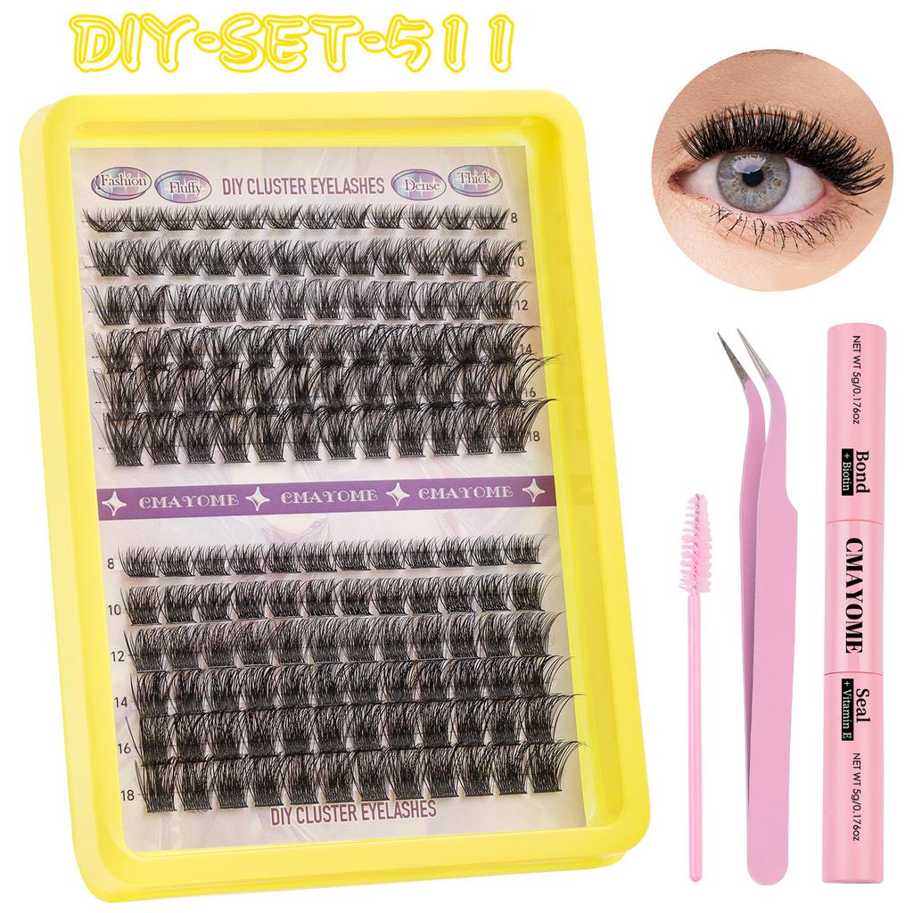 150 Tufts Of D-Song Single Tufts Of False Eyelashes 8-18Mmdiy Segmented Grafting Of Thick Eyelashes