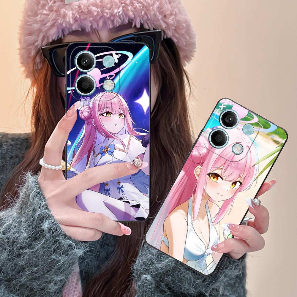 Blue Archive Misono Mika Phone Case for Xiaomi Redmi Note 14 13 12 11 S Pro Plus 4G 5G Colorful Printing Cover Smartphone Luxury