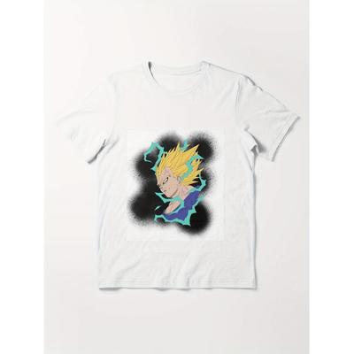 Super Saiyan Vegeta Spray T-Shirt,Soft Breathable & Fade-Resistant, Classic Fit for Daily Casual Wear