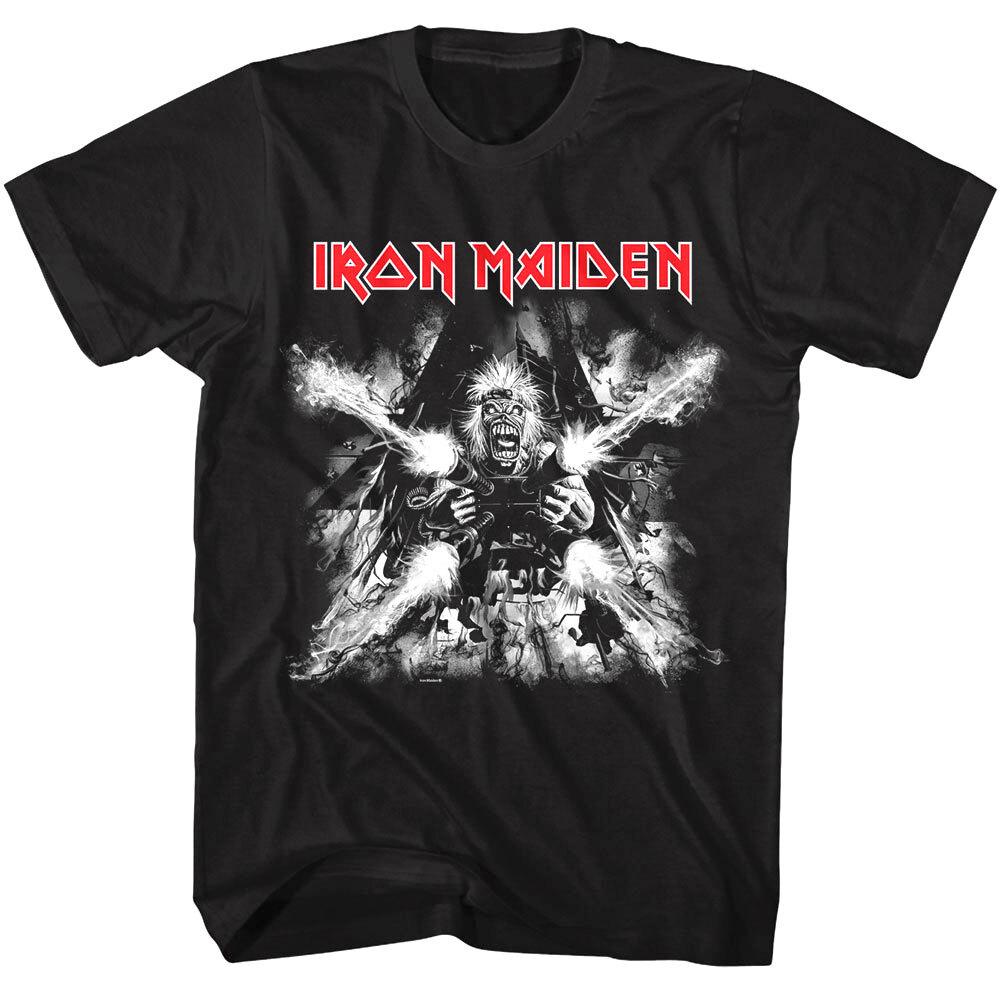 

Iron Maiden Tailgunner Art Men s T Shirt Eddie Artillery Heavy Metal Rock Band 4XL