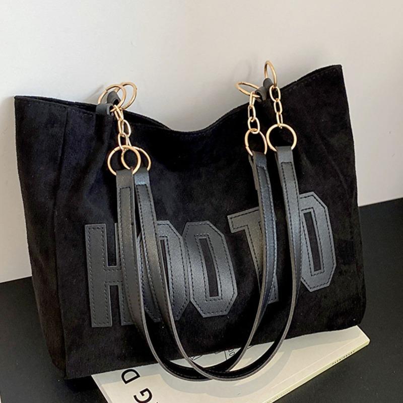 Simple Stylish Versatile Handbag, Retro Shoulder Bag, College Style, Large Capacity Suitable for Commuting and Attending Classes