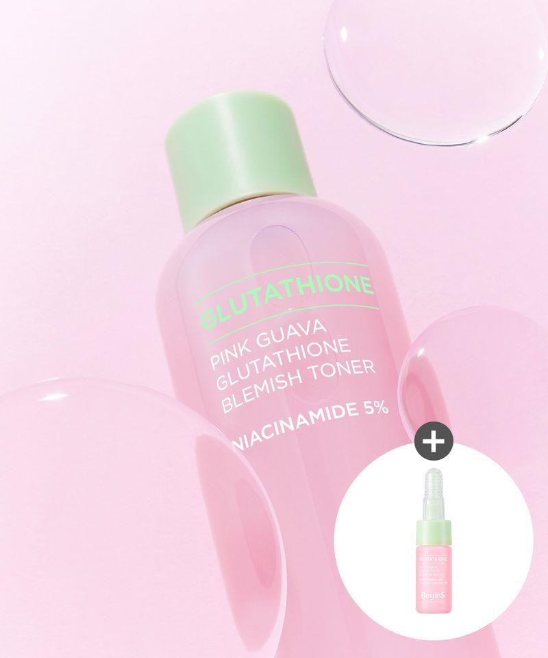 Pink Guava Glutathione Blemish Toner 300ml (Free Gift: 5ml Blemish Serum)