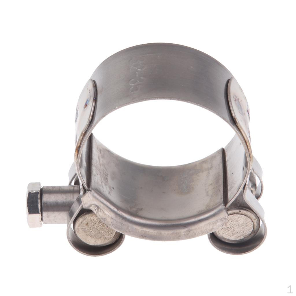 Durable Stainless Steel Motorcycle Exhaust Clamp - Choose from Various Sizes