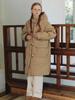 Cluny Fishtail Duck Down Long Parka Field Coat - Beige
