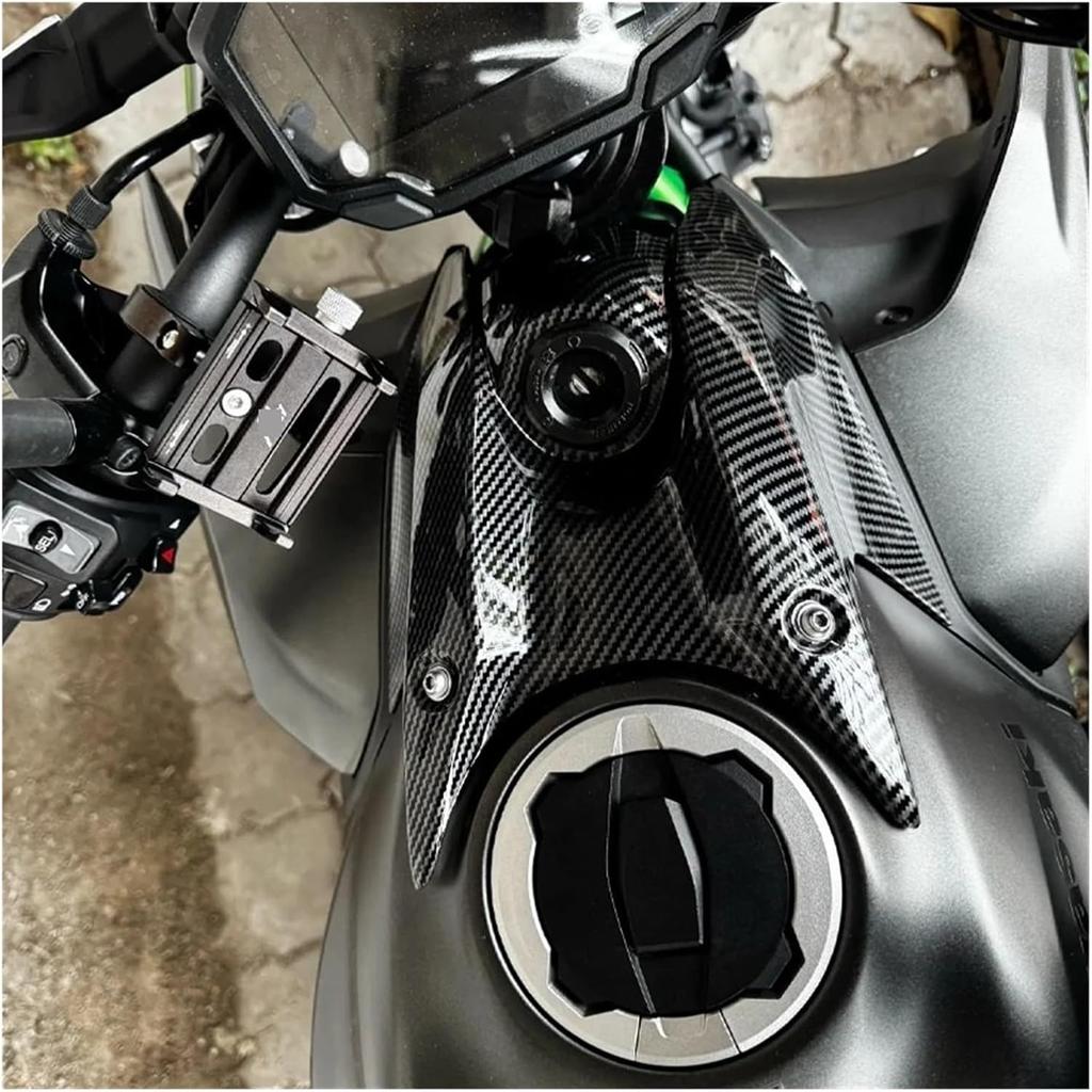 Compatible With 650 Z 650 2017-2023 Motorcycle Hole Ignition Switch Cover Gas Tank Fairing Cowl 650 Z650(Carbon Fiber color)