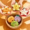 Portachiavi Giocattolo Peluche Staccabile Frutta Divertente Strappabile Sbucciabile Durian/Mela/Arancia/Durian Giocattolo Fidget Peluche Creativo Regali per Bambini