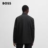 BOSS Men's Loose Fit Logo Patch Shirt Jacket