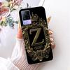 For Vivo V21e V2061 Y73 2021 Case Initial Letter Silicone Protective Soft Back Cover Case For VivoV21e 5G Case V2055 Phone Funda