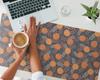 Anti-slip Mouse and Keyboard Mat Oranges and Leaves 100x50 cm