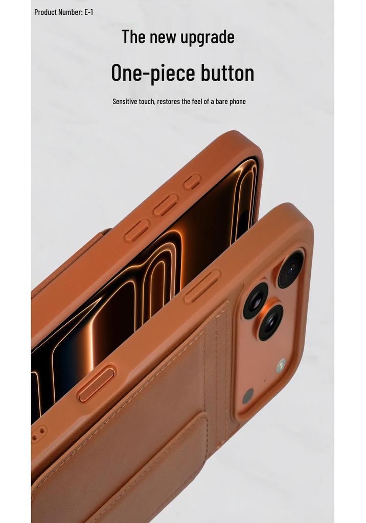Magnetic Leather Card Holder Phone Case for iPhone 17 Pro Max