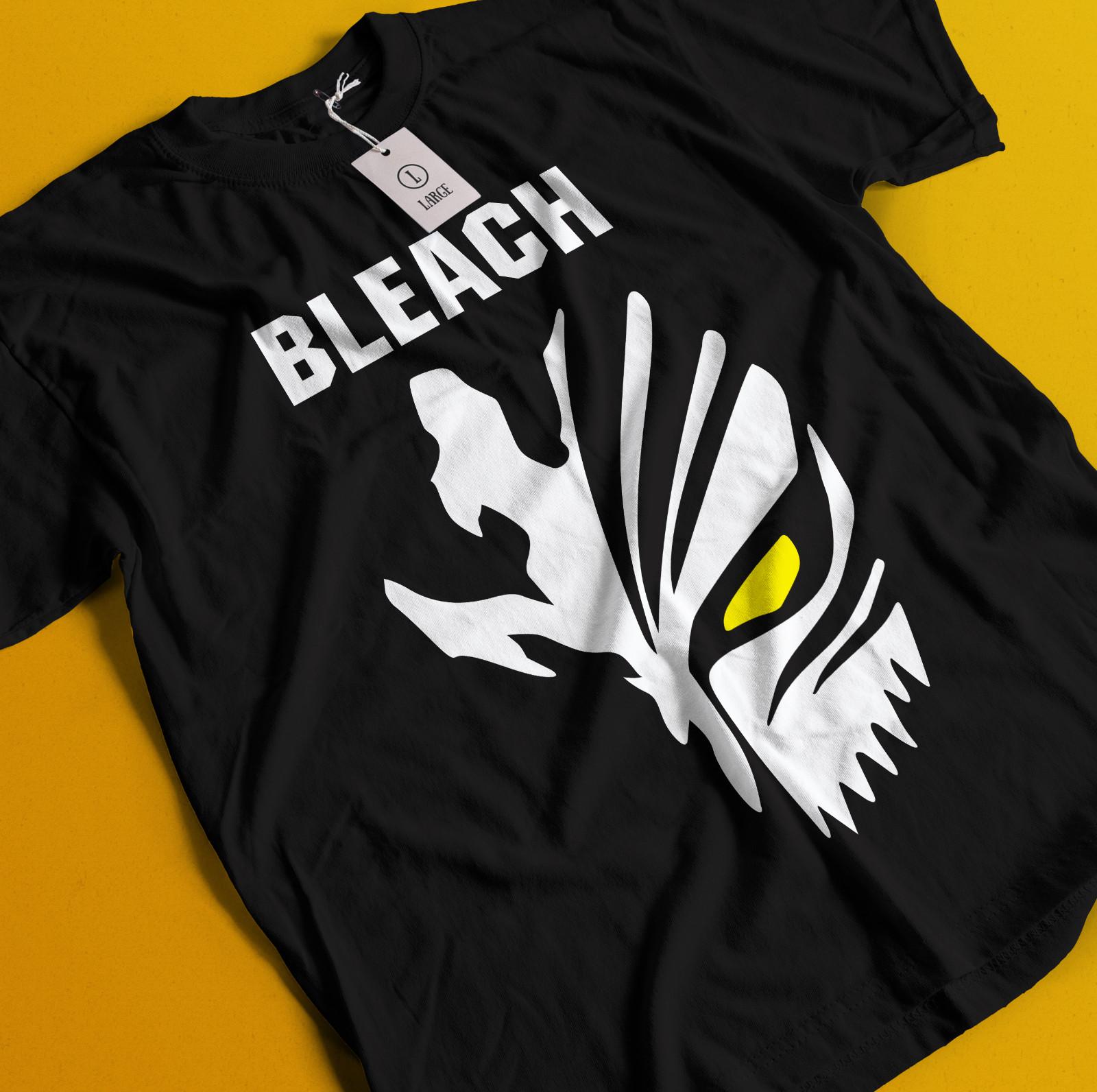 

Bleach Anime Tshirt Ichigo Bankai T-Shirt Mens Womens Tees Top Aizen Yhwach Tee Zaraki Kenpachi Shirt M