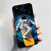 For Google Pixel 5a Soft Silicone Black Case Trendy Style Cartoon Pattern Fluffy Bunny, Milk Tea Rabbit, Rabbit Lamp Casing