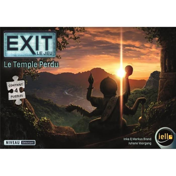 Escape Game Set - Iello - Exit the Lost Temple - Immersive Experience - Cooperative - Clues and Decoder