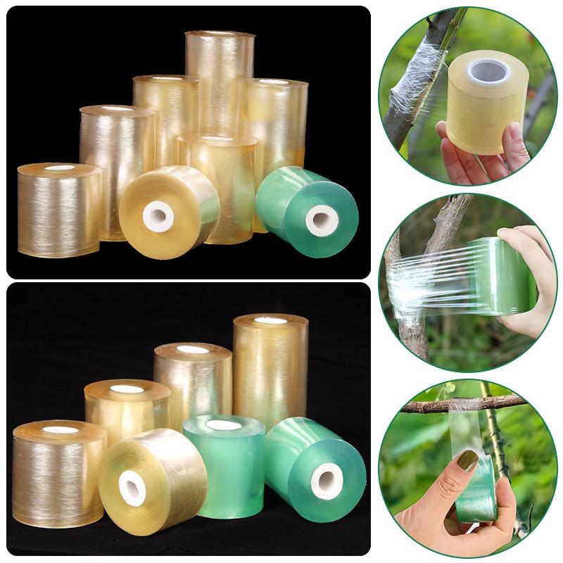 100/200M Pe Grafting Film Self-Adhesive Nursery Plants Graft Tape For Fruit Tree Tomato Graft Seedlings Vine Protector Wrap